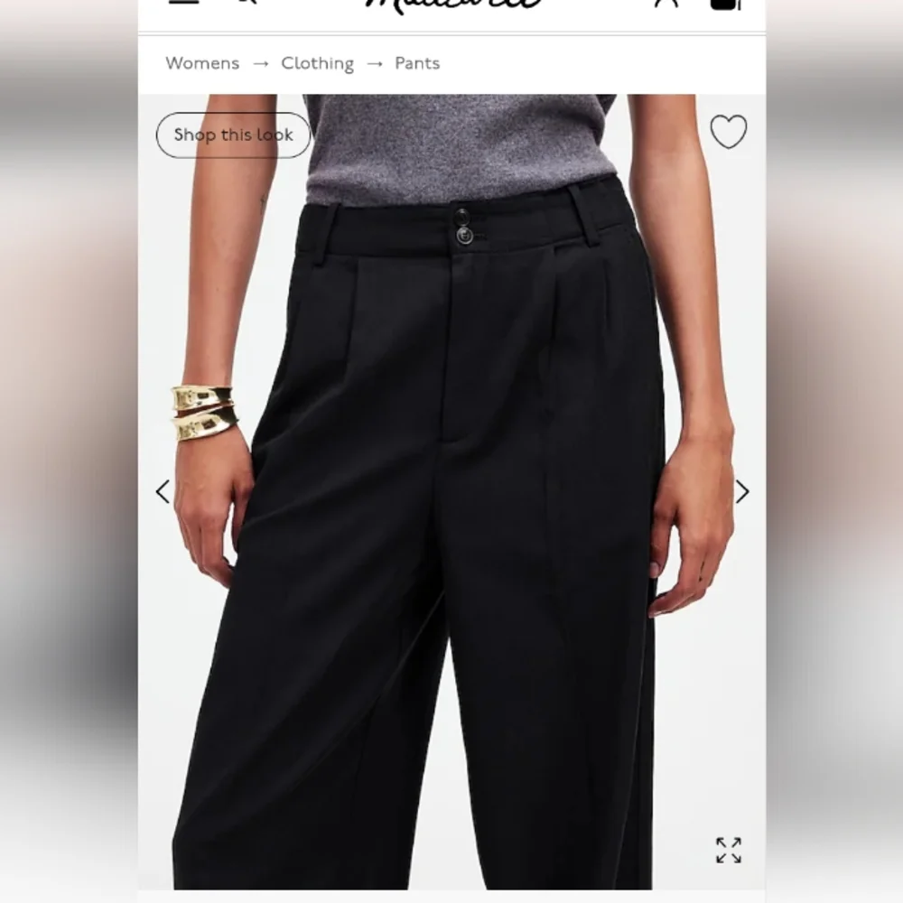 MADEWELL Curvy Work leisure Tapered Pants 🆕 - Picture 3 of 11